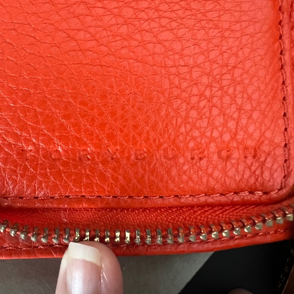 Tory Burch Orange Leather Wallet - Picture 4 of 10